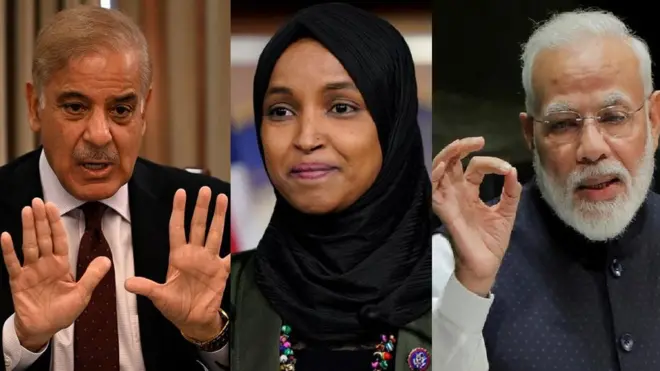 Shehbaz Sharif, Ilhan Cumar iyo Narendra Modi