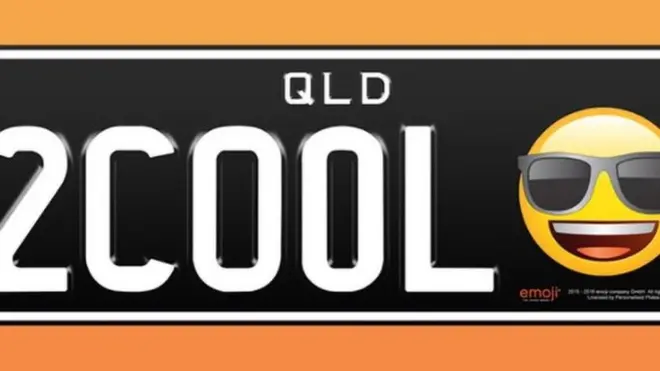 加上颜文字的车牌