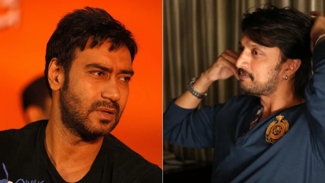 अजय देवगन और किच्चा सुदीप