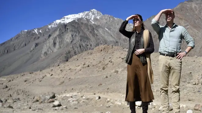 지난해 10월 파키스탄을 방문해 녹고 있는 빙하를 목격한 윌리엄 왕세손 부부