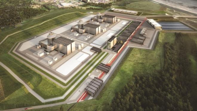 Artist's impression of the planned Moorside nuclear plant