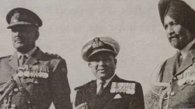 سنہ 1965 کی جنگ کے دوران تینوں افواج کے سربراہان