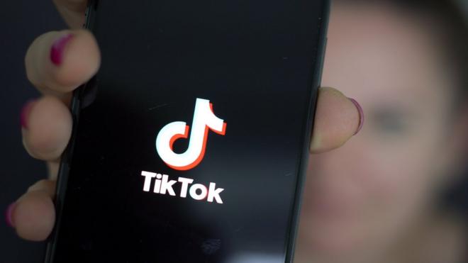 tiktok on a phone