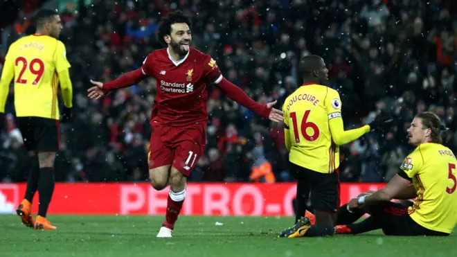 Mohamed Sallah a mis Watford à genoux en inscrivant un quadruplé samedi.