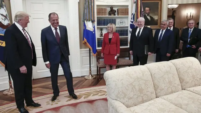 Nga công bố ảnh cuộc gặp giữa ông Trump và ông Sergei Lavrov tại Nhà Trắng