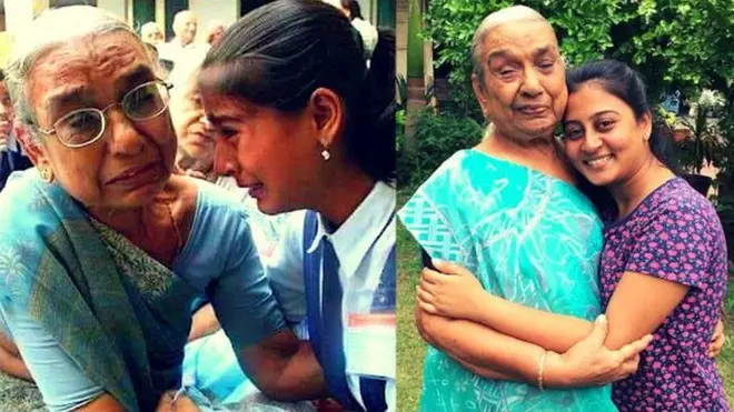 દાદી-પૌત્રીની વર્ષ 2007 અને વર્તમાનની તસવીર