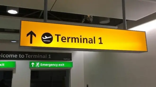 You could be the lucky owner of this sign... and everything else inside Heathrow Airport's Terminal 1