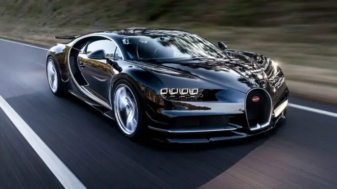 El nuevo auto de Bugatti puede alcanzar una velocidad de hasta 420 km/h.