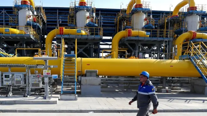The Nord Stream 2 pipeline runs from Russia's Baltic coast to north-eastern Germany