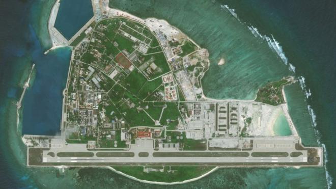 Hình ảnh vệ tinh chụp Đảo Phú Lâm hôm 12/5/2018