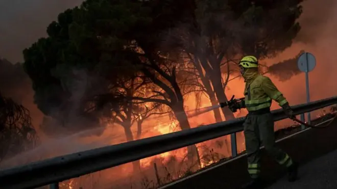 持續高溫刷新記錄,山火在西歐肆虐