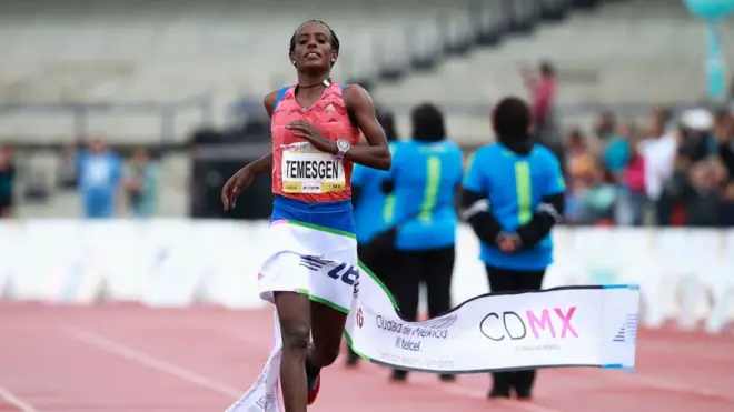 Atileet Itaaffaraahu Tamasgeen maaraatoonii 'Telcel' magaalaa Meeksikoo Hagayya bara 2018 yoo injifattu