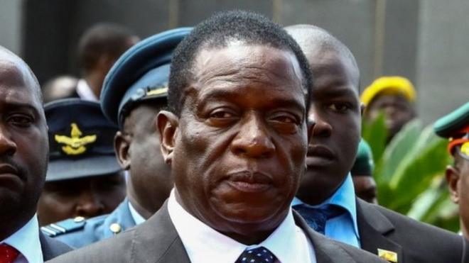 Zimbabwe's ex-Vice President Emmerson Mnangagwa pictured on 7 January 2017