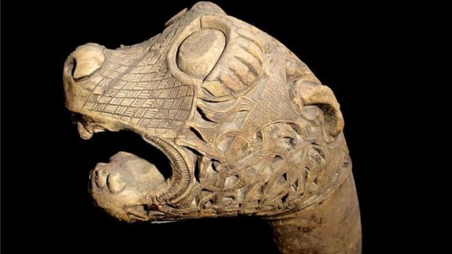 Animal ornamentation found at Oseberg site in Norway