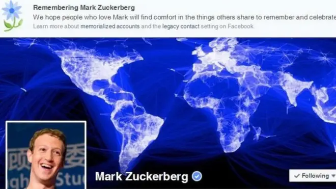 جن لوگوں کو مرا ہوا ظاہر کیا گیا ان میں فیس بک کے بانی بھی شامل ہیں