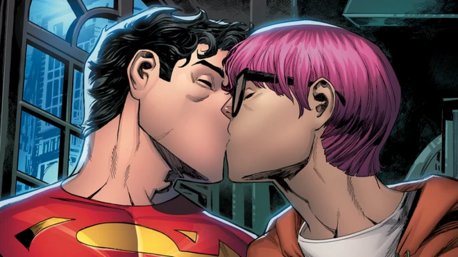 In an upcoming comic book issue, Superman will become romantically involved with his friend, a pink-haired reported named Jay Nakamura