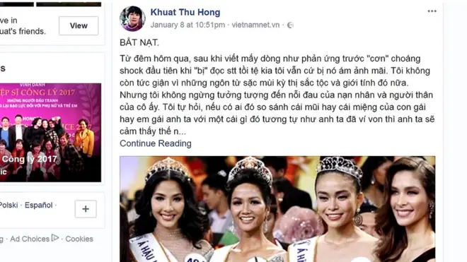 Nhà xã hội học Khuất Thu Hồng cho đây là một hành vi 'bắt nạt' và là một hiện tượng kiểu mới trên mạng xã hội và Internet