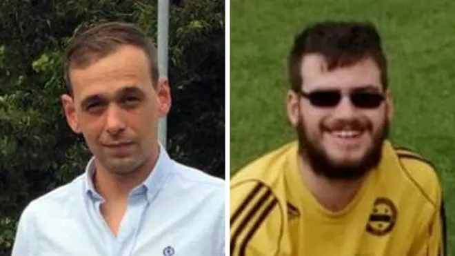 Andrew Hill (left) and Dylan Healy