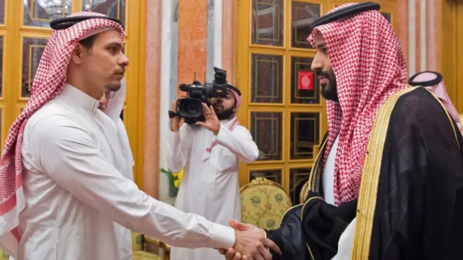 محمد بن سلمان التقى أبناء جمال خاشقجي