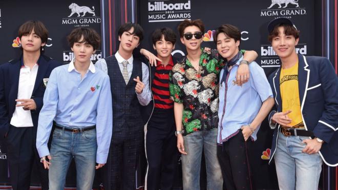 Musical group BTS attends the 2018 Billboard Music Awards at MGM Grand Garden Arena on May 20, 2018 in Las Vegas, Nevada