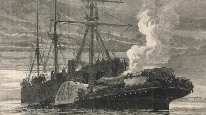 The Princess Alice sank within minutes of the two ships colliding near Woolwich, south-east London