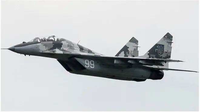 یوکرین کے روسی ساخت اولے مگ-29 اتنے جدید طیارے نہیں جتنے کے روس کے پاس ہیں