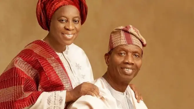 Pastor Adeboye and im wife