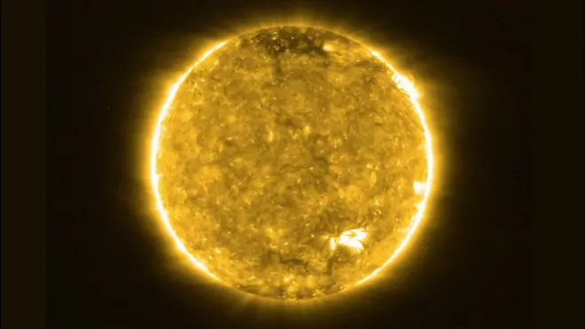 Ultraviolet image of the Sun