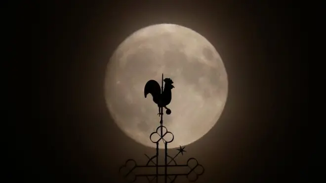 Hanau, Almanya'dan 'süper Ay' görüntüsü