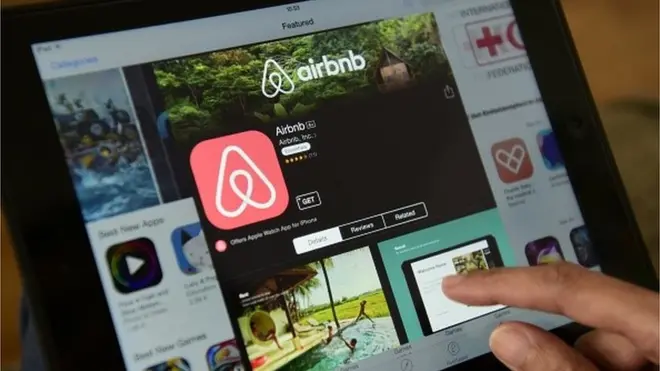 Página web de Airbnb
