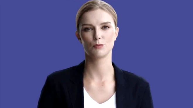 مذيعة ذكاء اصطناعي