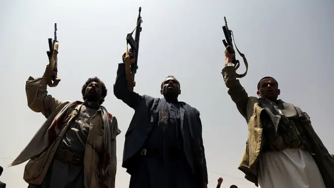 Saada'da Husi savaşçılar