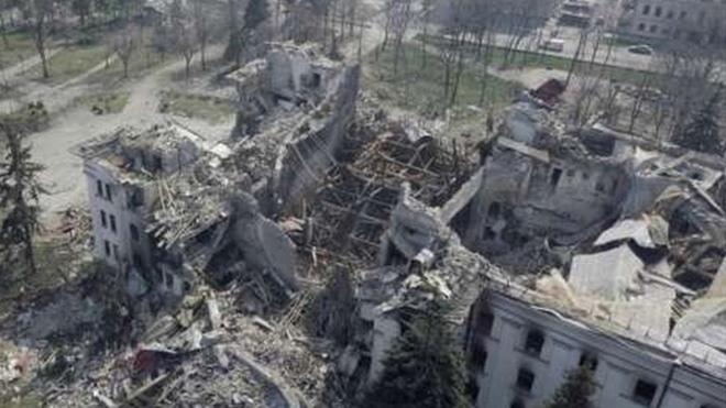 Mariupol has been virtually wiped out by weeks of heavy Russian bombardment