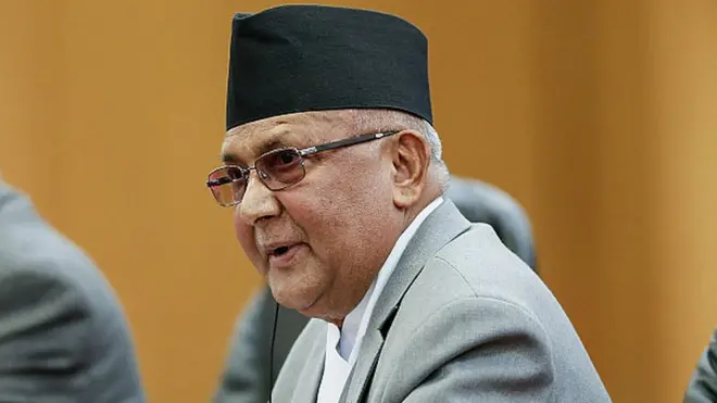 નેપાળના વડા પ્રધાન કે. પી. શર્મા ઓલી