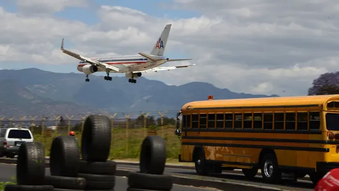 Aterrizaje en el aeropuerto de Toncontín.