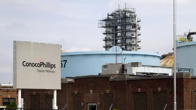 Nhà máy lọc dầu của ConocoPhillips ở Pennsylvania, Mỹ