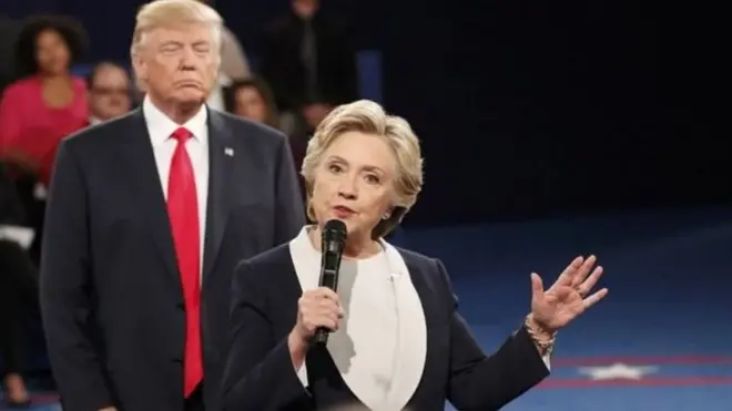हिलेरी क्लिंटन और डोनल्ड ट्रंप