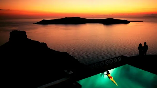 Закат на Санторини