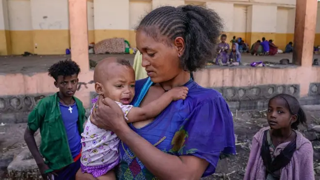 ከዋግ ኸምራ የተፈናቀሉ ነዋሪዎች በባህርዳር