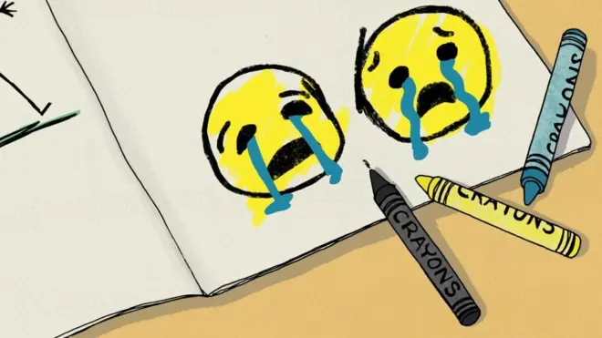 Una de las mamás de la escuela envió un video al grupo de WhatsApp, acompañado de dos emoticones de caras llorando.