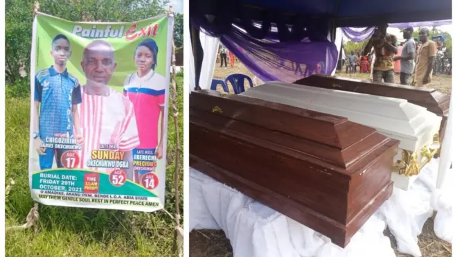 Collage foto of di Okechukwus wey die