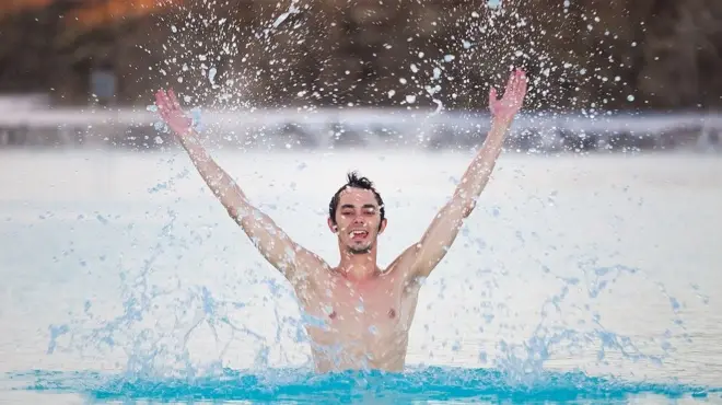 Даниил, Санкт-Петербург: "Это мой автопортрет, снятый в Исландии, в голубой лагуне"