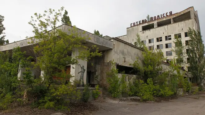Çernobil patlamasında zarar gören bir otel