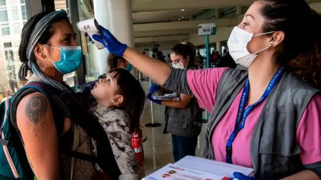 કોરોનાના પરીક્ષણની તસવીર