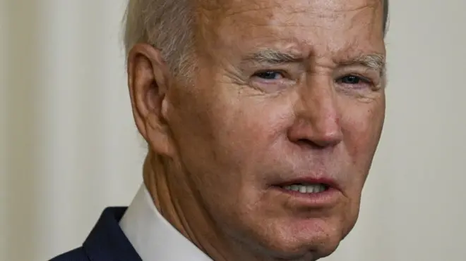 US President Joe Biden at the White House in Washington DC on 5 September 2023