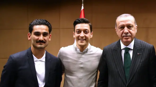 İlkay Gündoğan, Mesut Özil, Cumhurbaşkanı Erdoğan