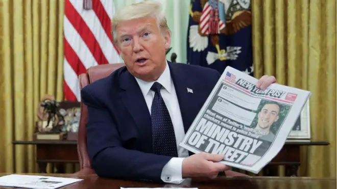 ترامب اتهم تويتر بخنق حرية التعبير