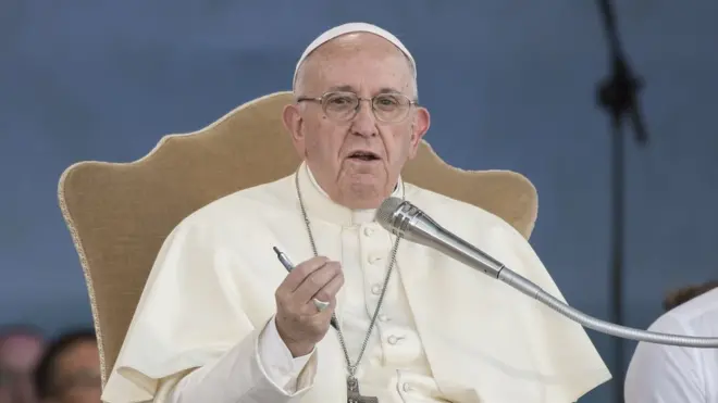 Le pape François, chef de l'église catholique