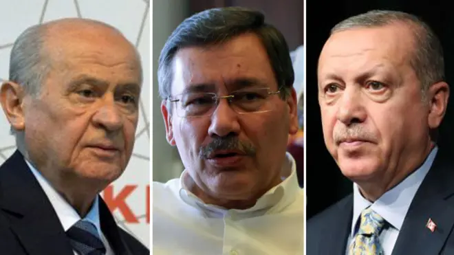 Devlet Bahçeli, Melih Gökçek ve Recep Tayyip Erdoğan