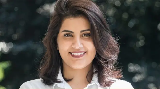 صورة لـ لجين الهذلول نشرتها منظمة العفو الدولية